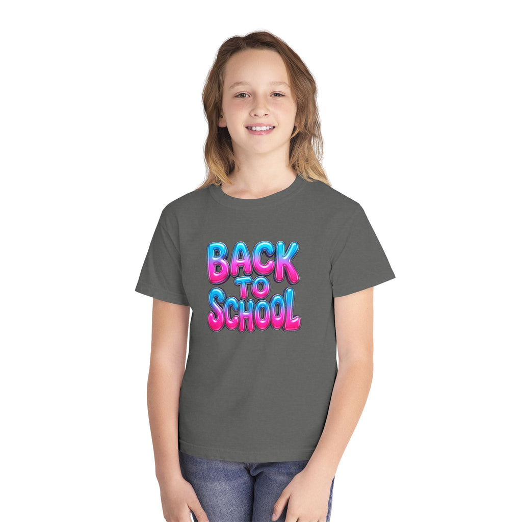Bubble Letter Back to School Kids Tee
