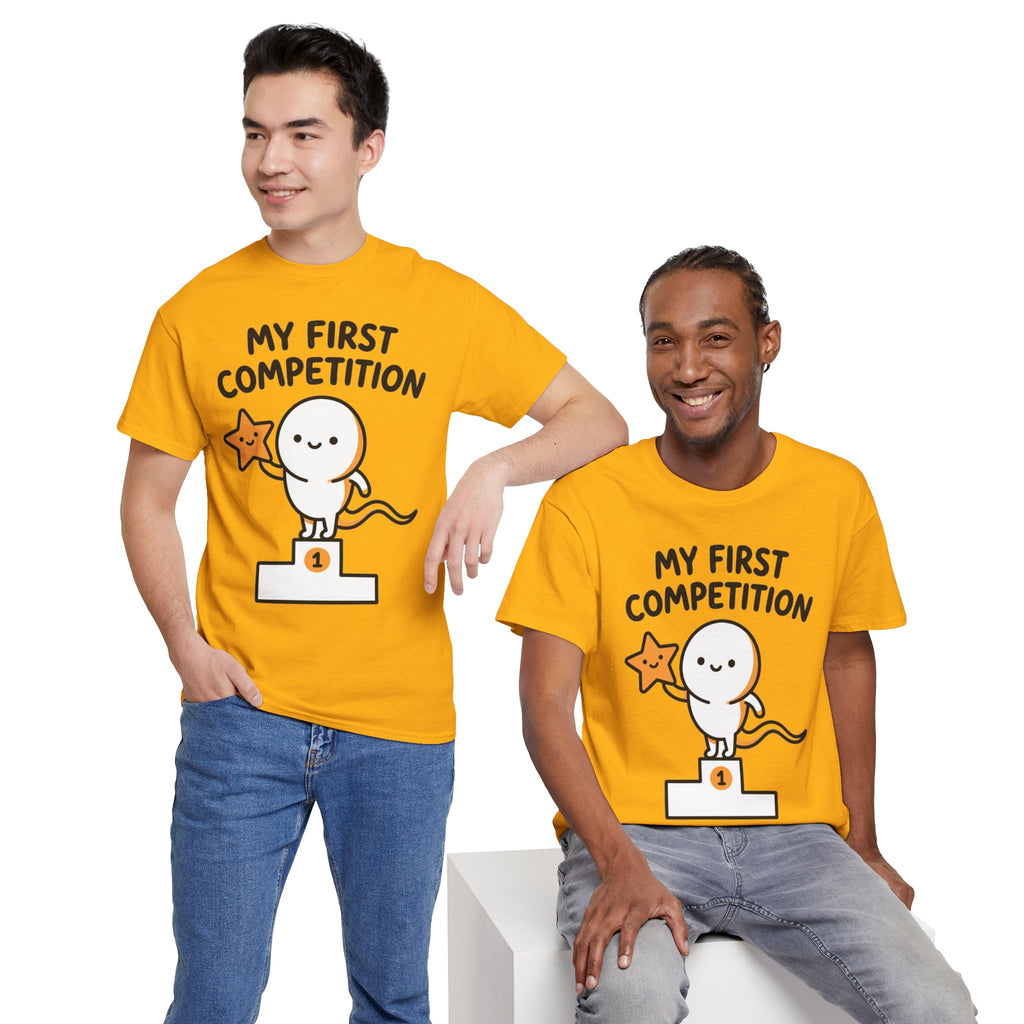 My First Competition Kids T‑Shirt – Cute Champ Podium Design