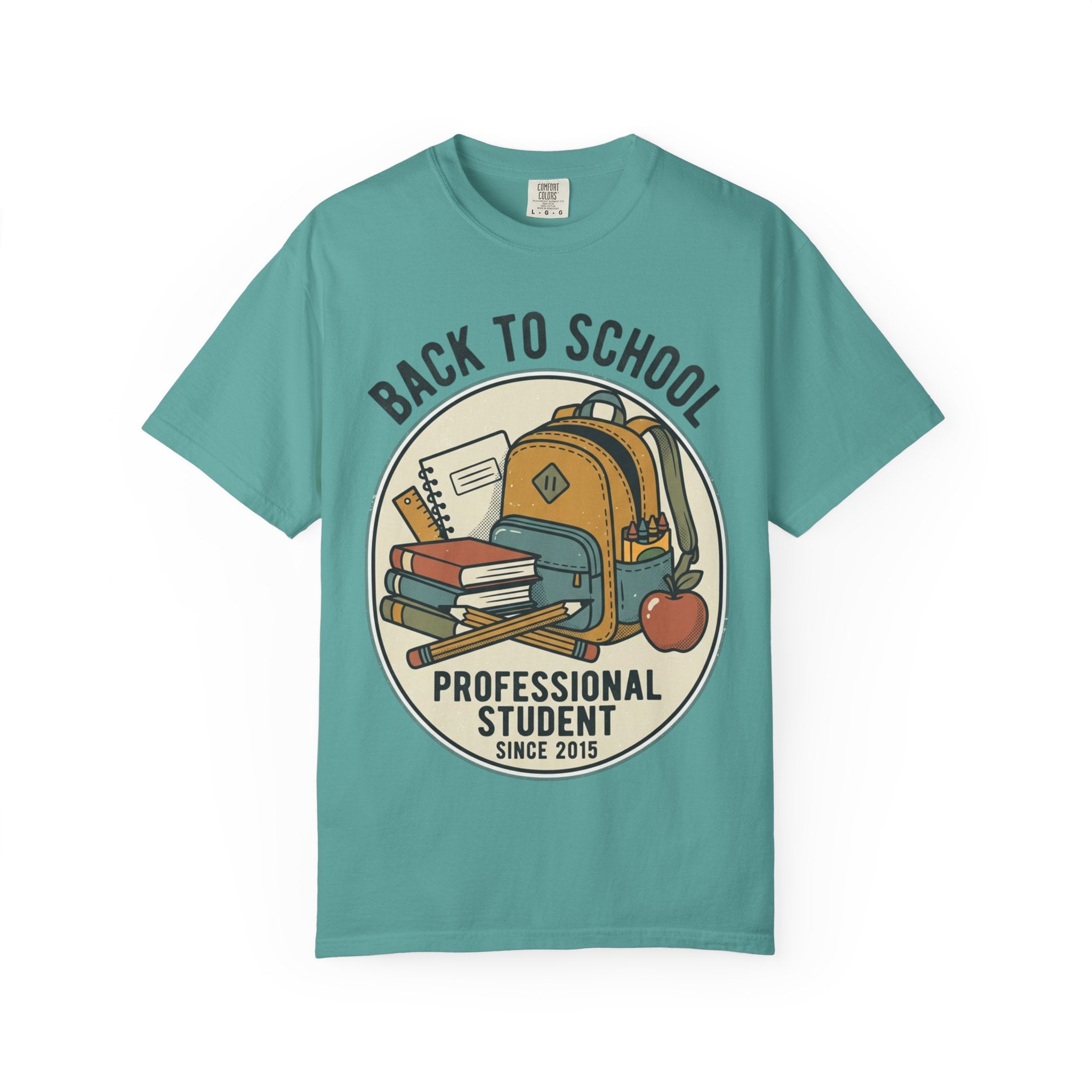 Back to School 'Professional Student' T-Shirt — Backpack & Books Graphic