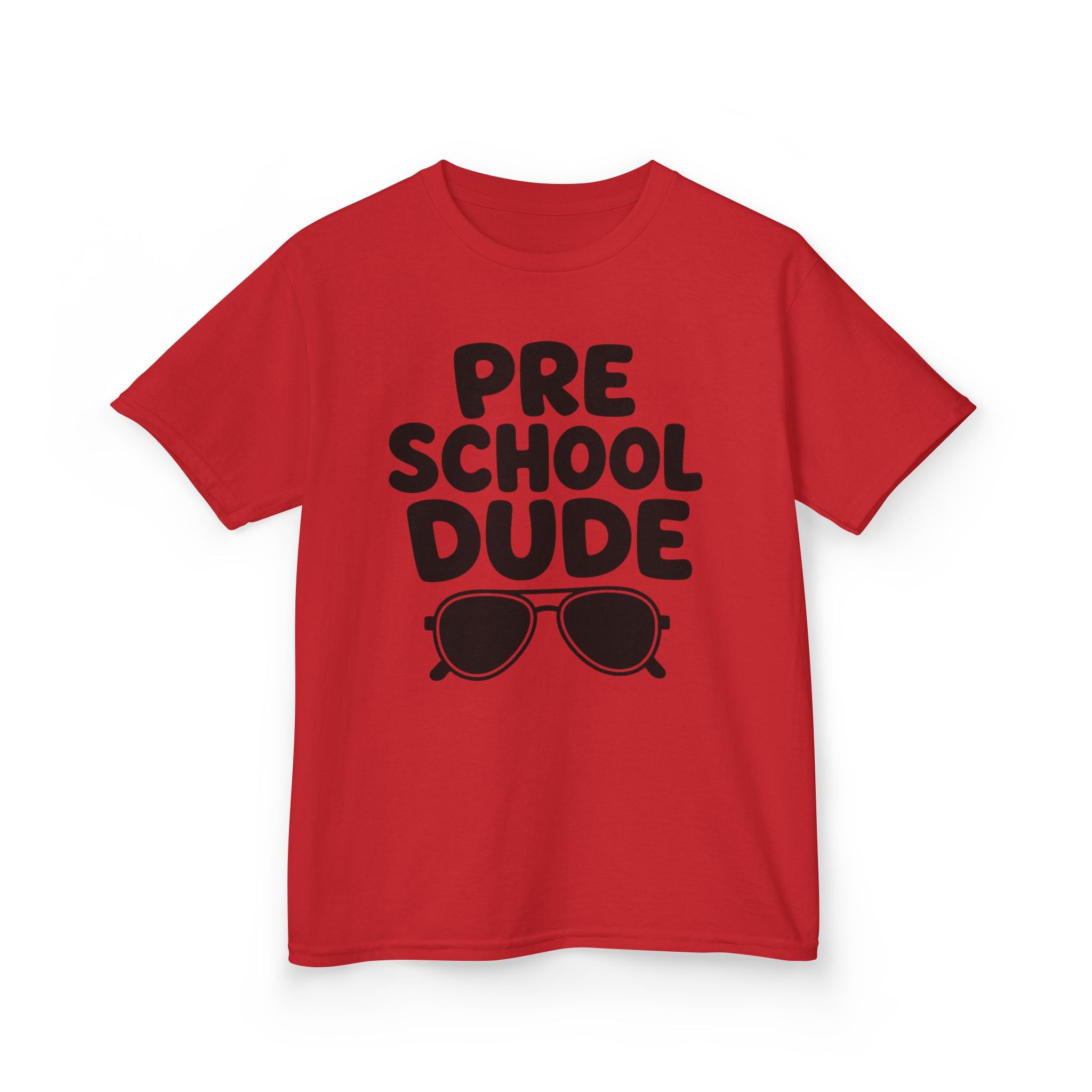 Preschool Dude Kids T‑Shirt — 'Preschool Dude' Sunglasses Graphic Tee for Boys