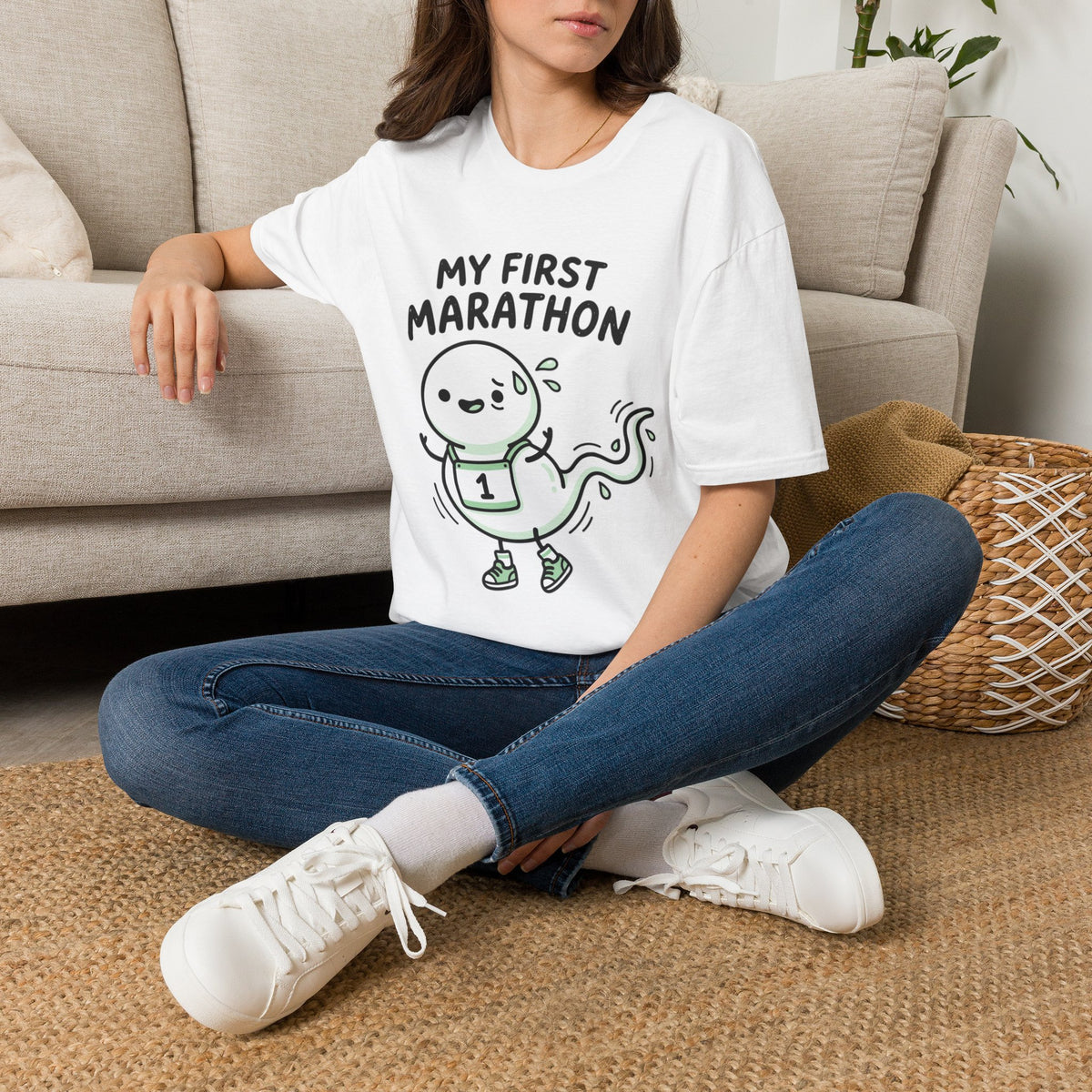 My First Marathon T-Shirt — Cute Beginner Runner Tee
