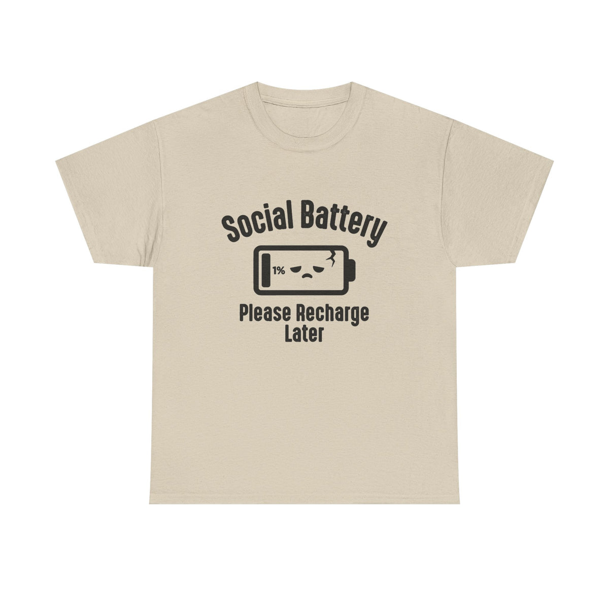 Social Battery Funny Introvert Tee