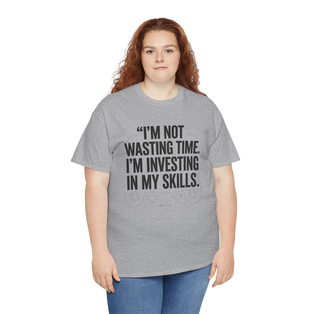 Gaming Tee - "I'm Not Wasting Time, I'm Investing In My Skills" Motivational Gamer T-Shirt