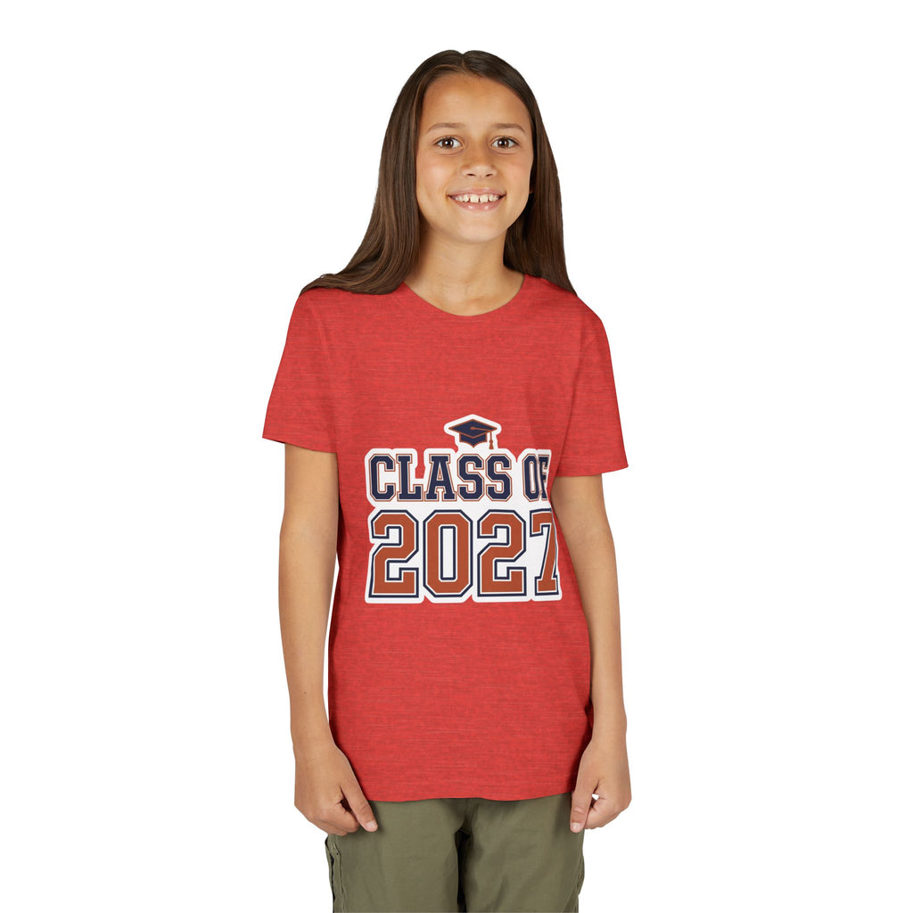 Class of 2027 Graduation Cap Kids Tee