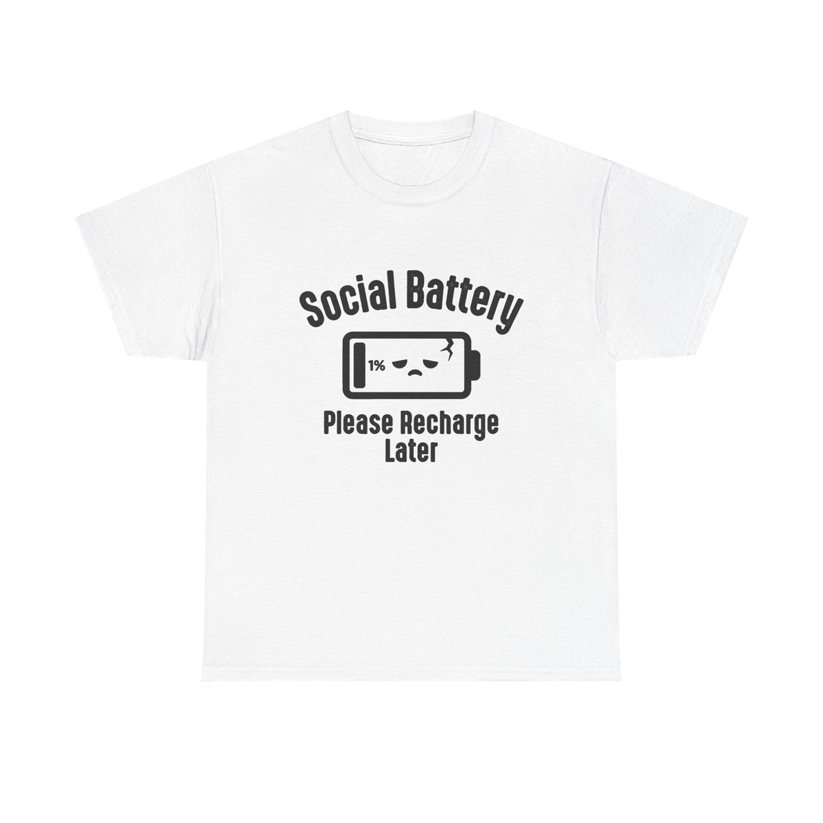 Social Battery Funny Introvert Tee