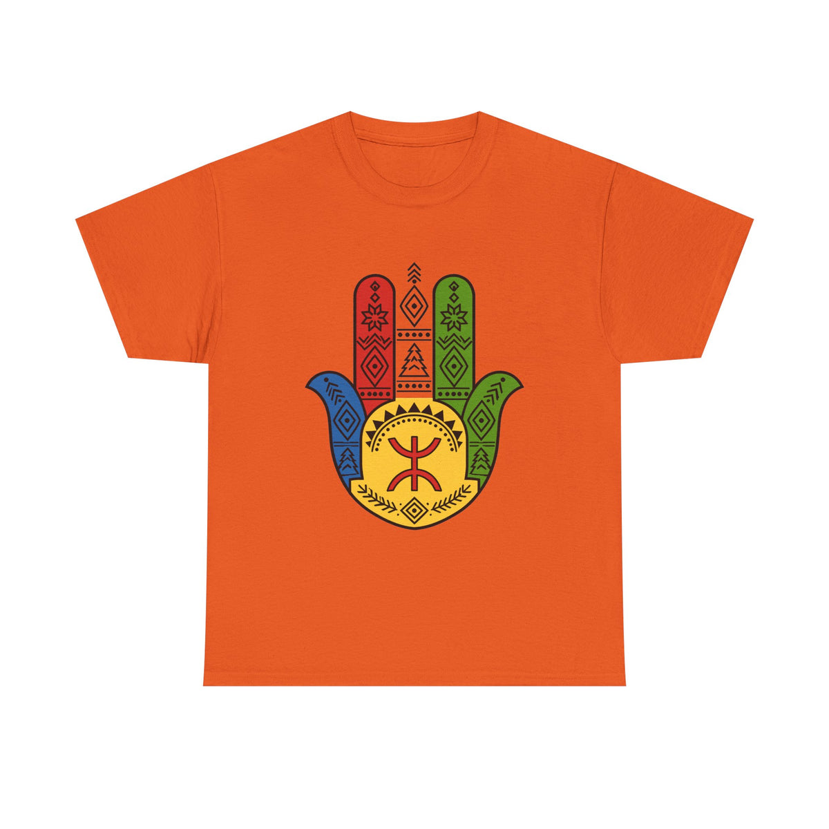 Hamsa Hand T-Shirt — Colorful Ethiopian Symbol Protection Tee