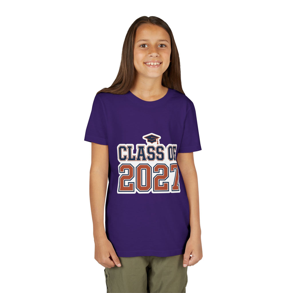 Class of 2027 Graduation Cap Kids Tee
