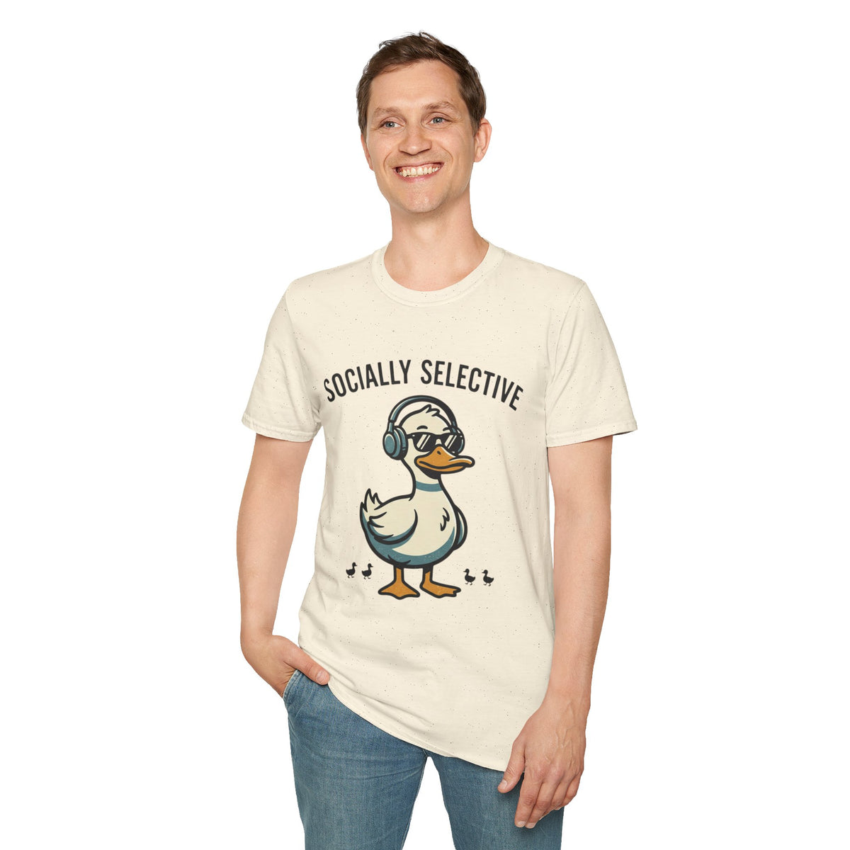 Socially Selective Duck T-Shirt — Funny Introvert Graphic Tee
