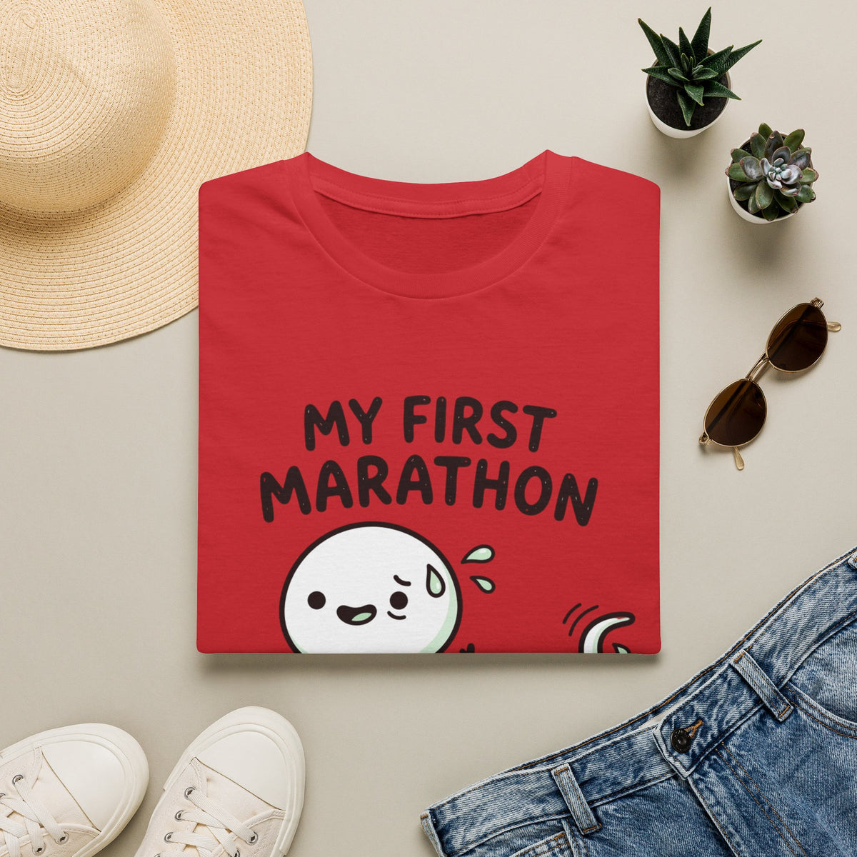My First Marathon T-Shirt — Cute Beginner Runner Tee