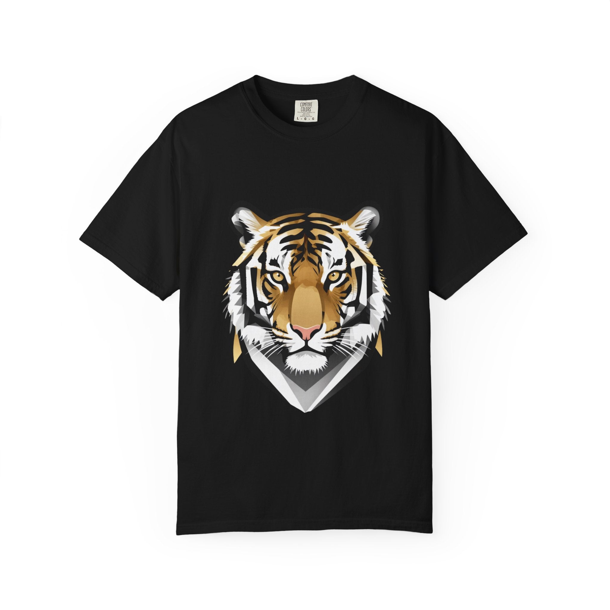 Tiger Head Graphic T-Shirt — Bold Wildlife Tee for Men & Women