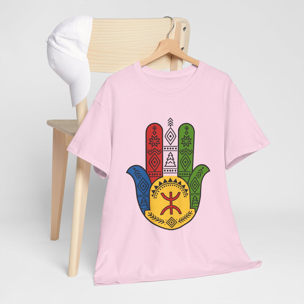 Hamsa Hand T-Shirt — Colorful Ethiopian Symbol Protection Tee