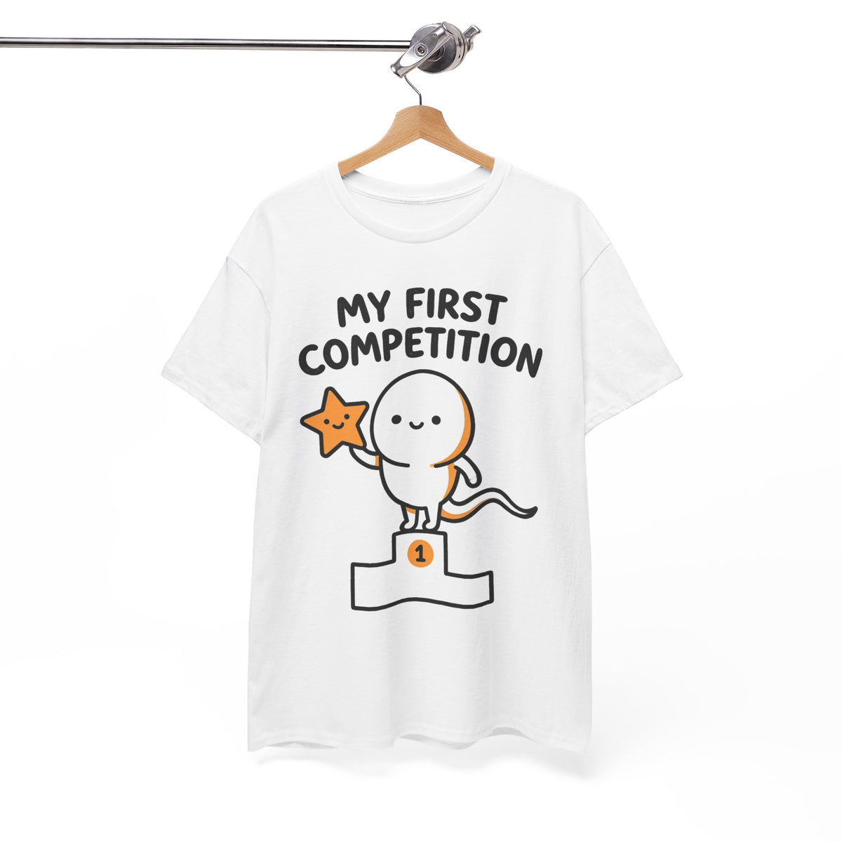 My First Competition Kids T‑Shirt – Cute Champ Podium Design