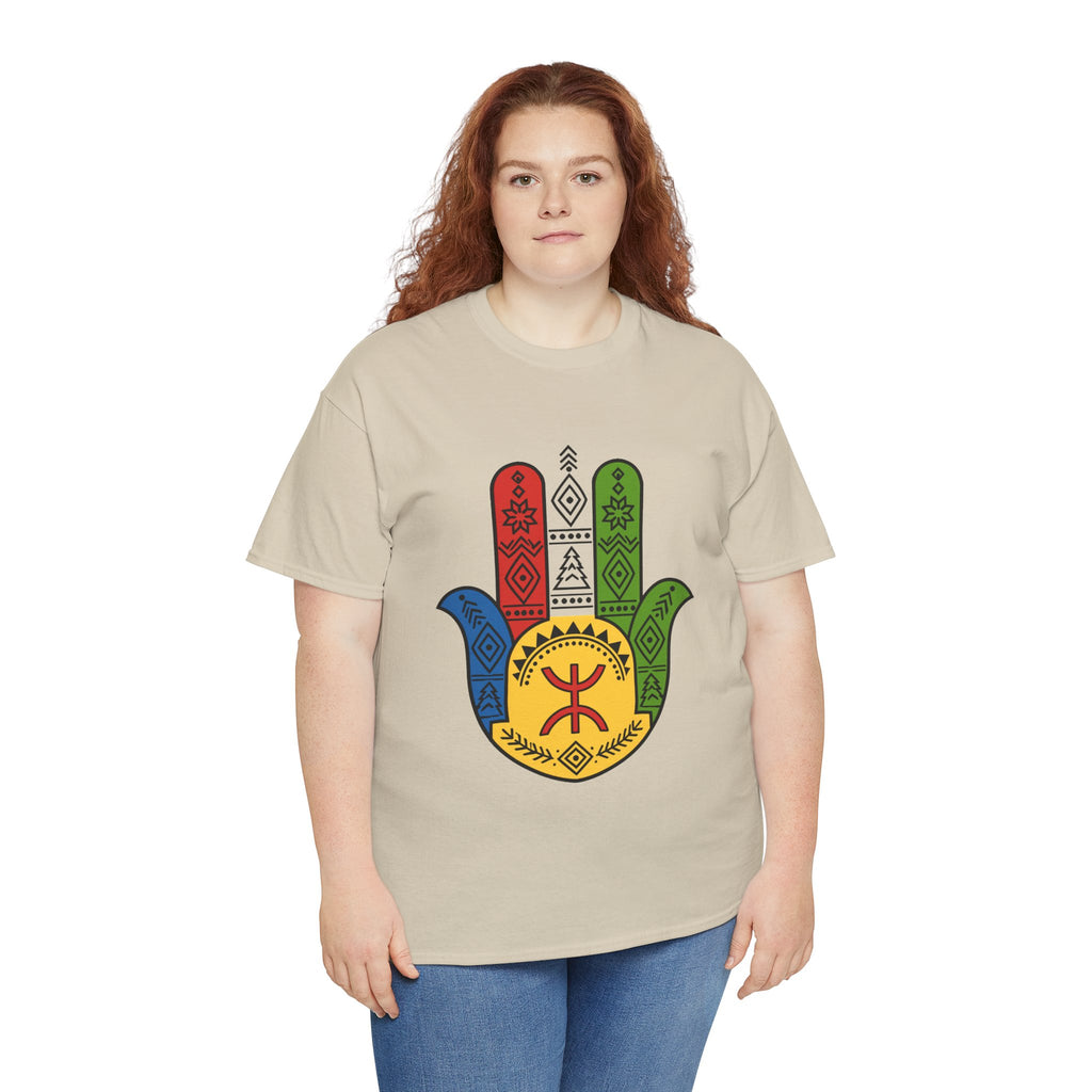 Hamsa Hand T-Shirt — Colorful Ethiopian Symbol Protection Tee