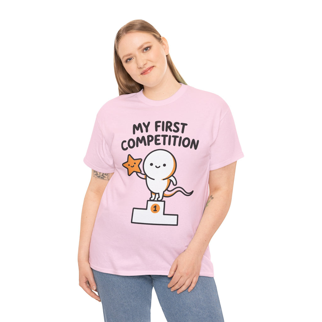 My First Competition Kids T‑Shirt – Cute Champ Podium Design