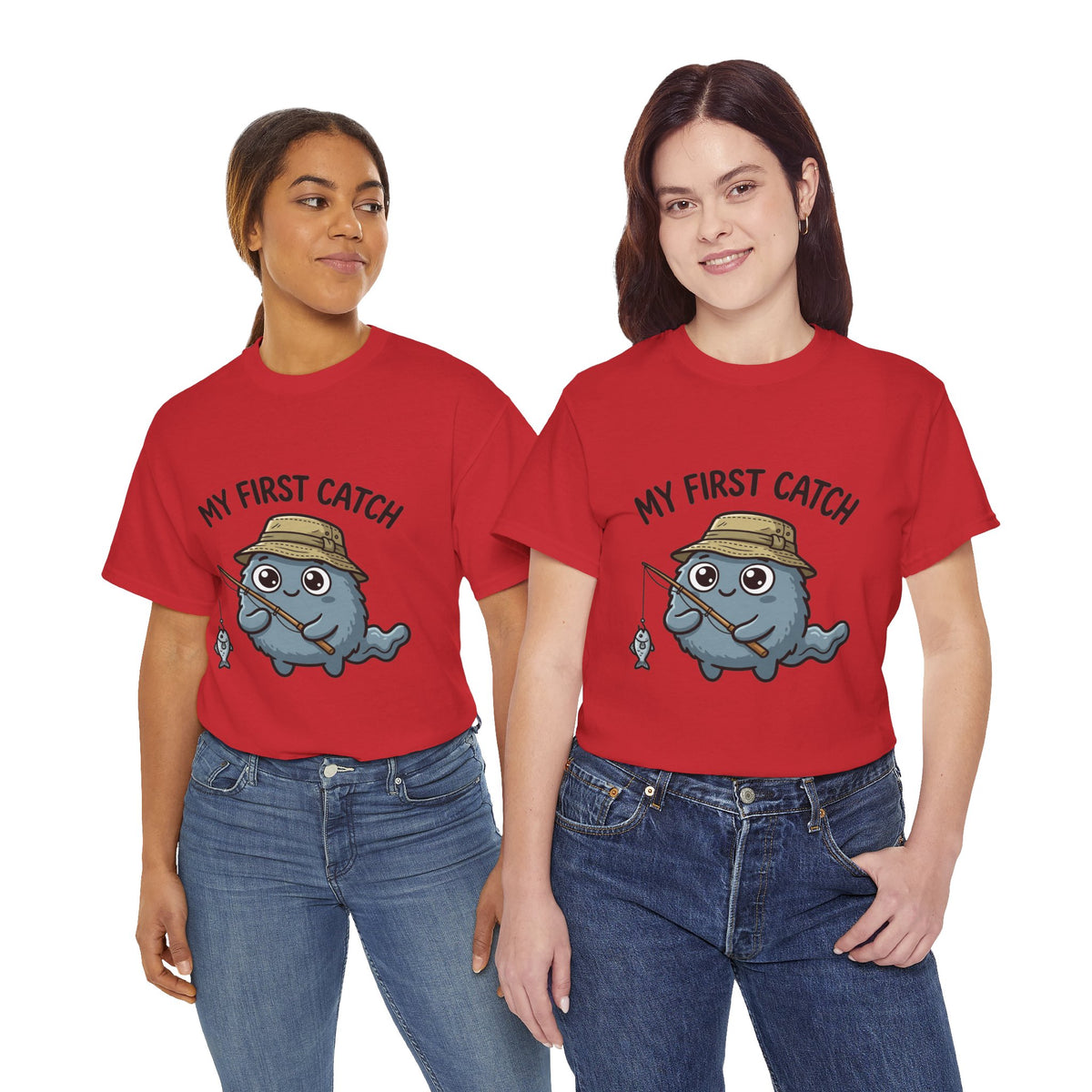 T-Shirt — "My First Catch" Cute Baby Narwhal Fishing Tee