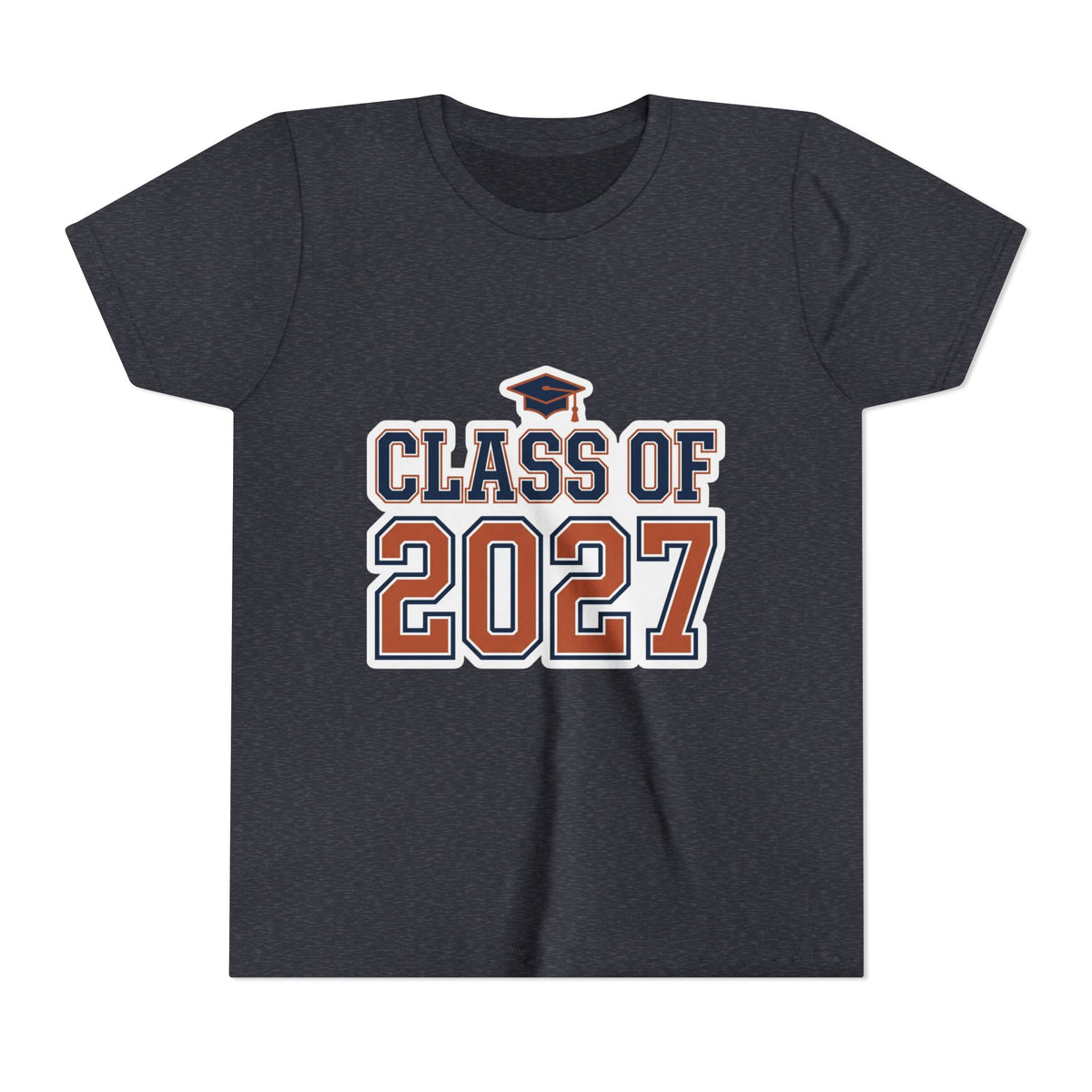 Class of 2027 Graduation Cap Kids Tee