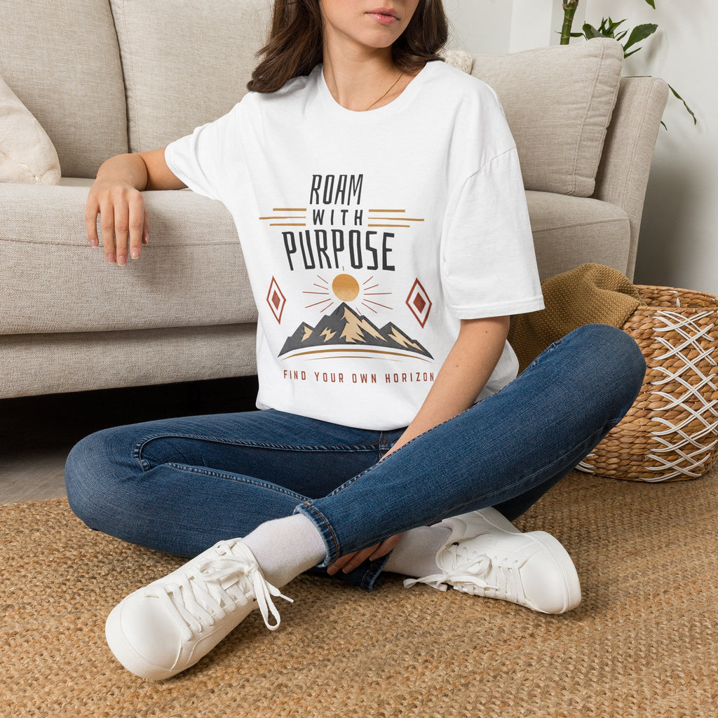 Roam With Purpose T-Shirt — Adventure Mountain Graphic Tee