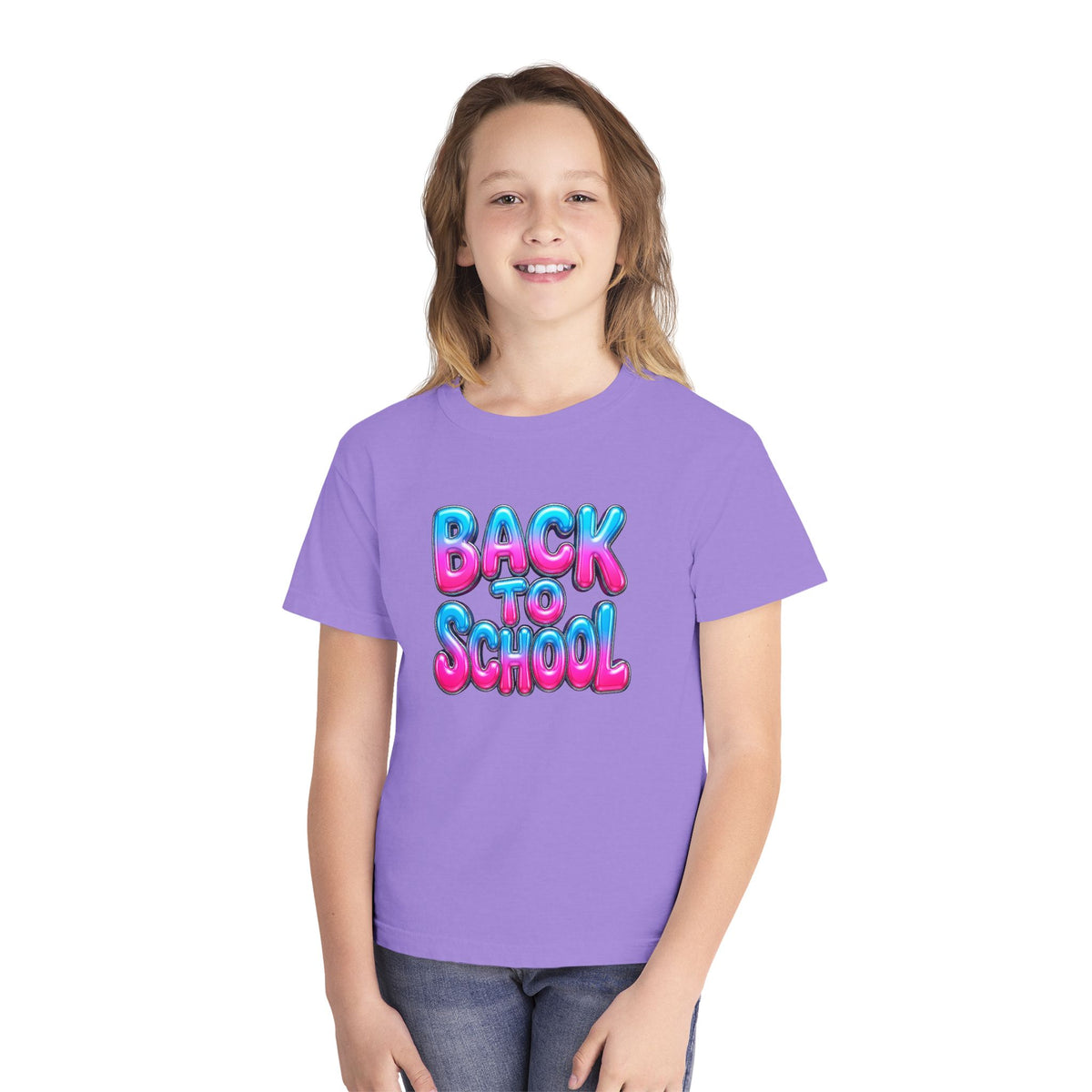 Bubble Letter Back to School Kids Tee