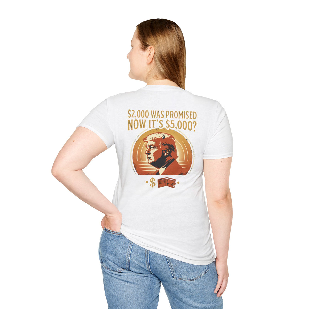 Trump 2,000 to 5,000 Retro Portrait T-Shirt