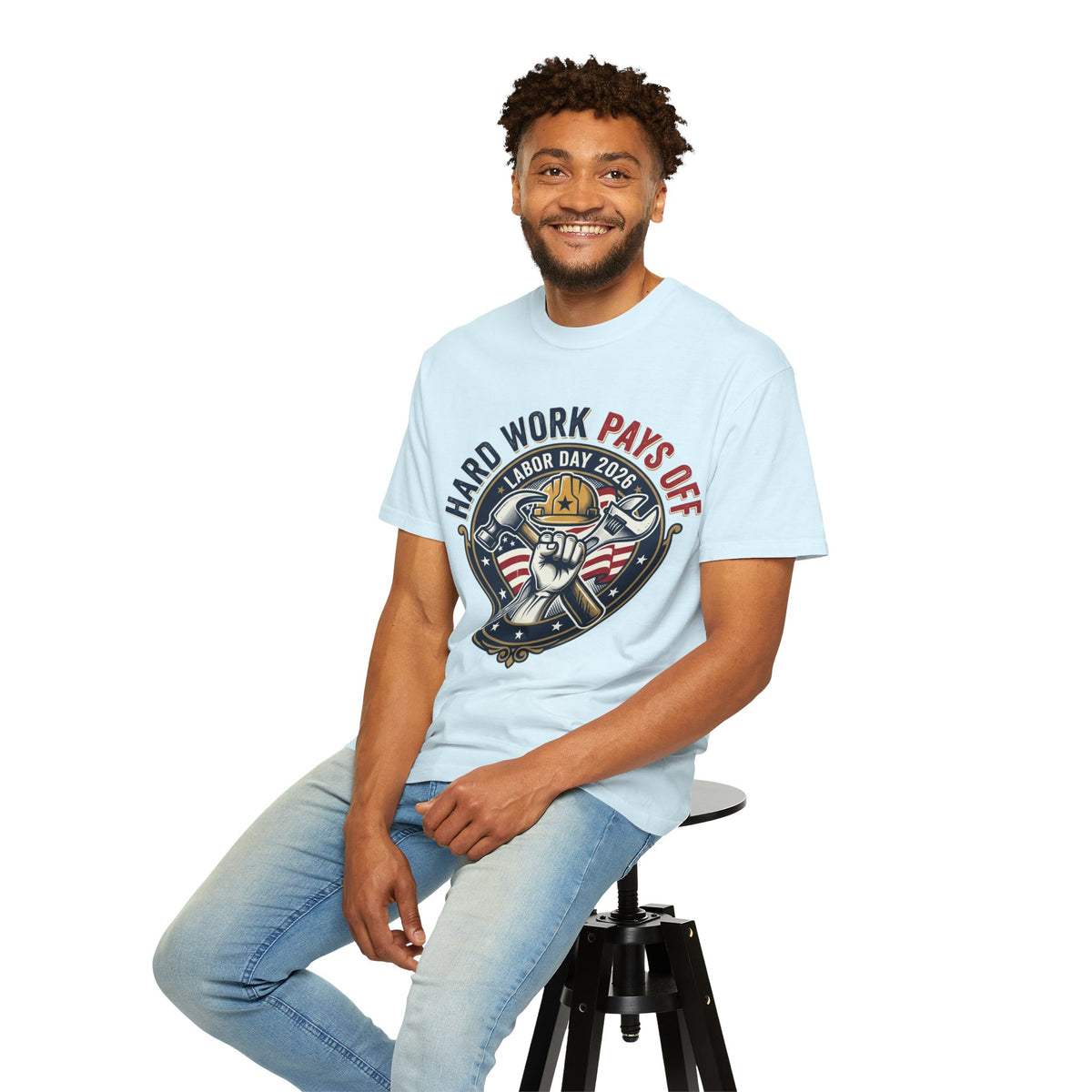 Labor Day 'Hard Work Pays Off' Graphic T-Shirt