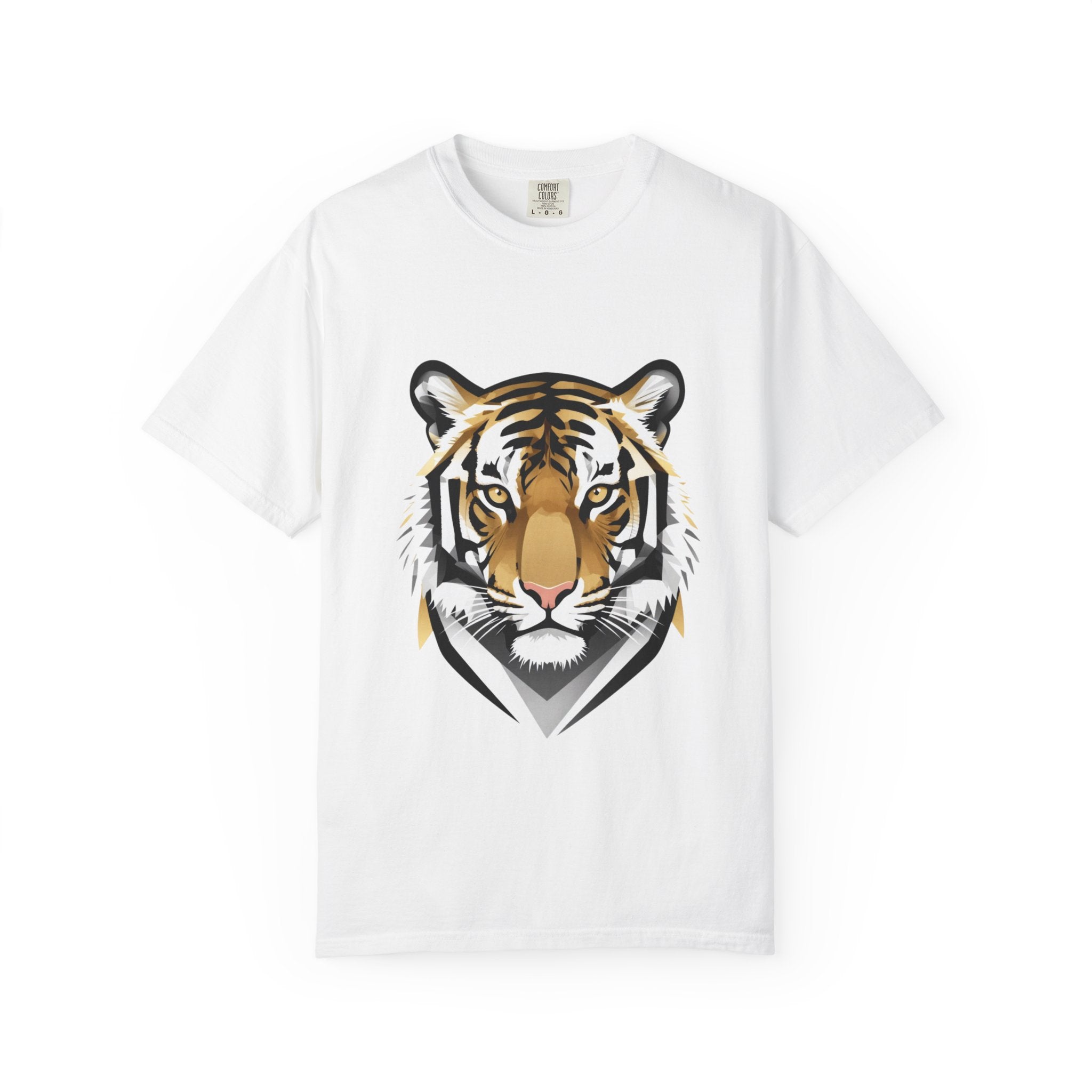 Tiger Head Graphic T-Shirt — Bold Wildlife Tee for Men & Women