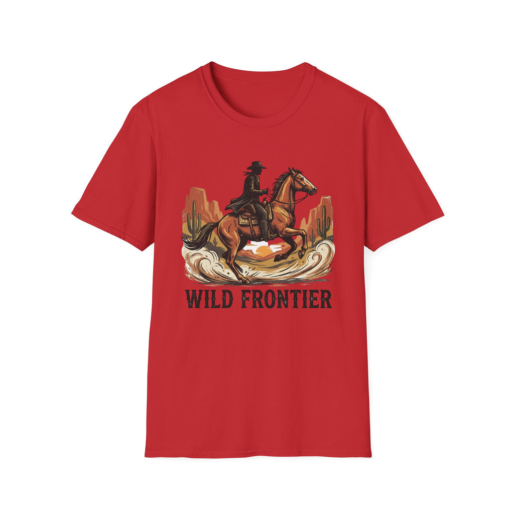 Wild Frontier Cowboy T-Shirt — Western Rider Graphic Tee
