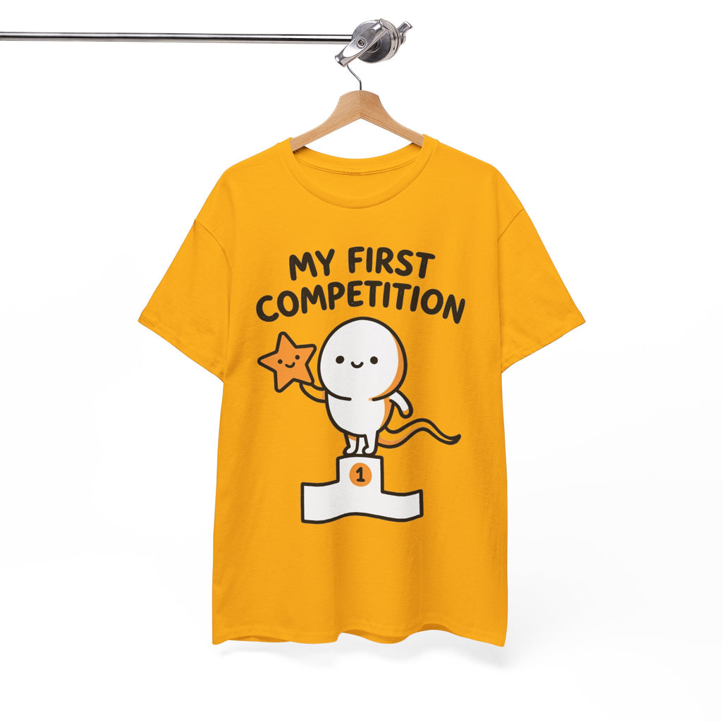 My First Competition Kids T‑Shirt – Cute Champ Podium Design