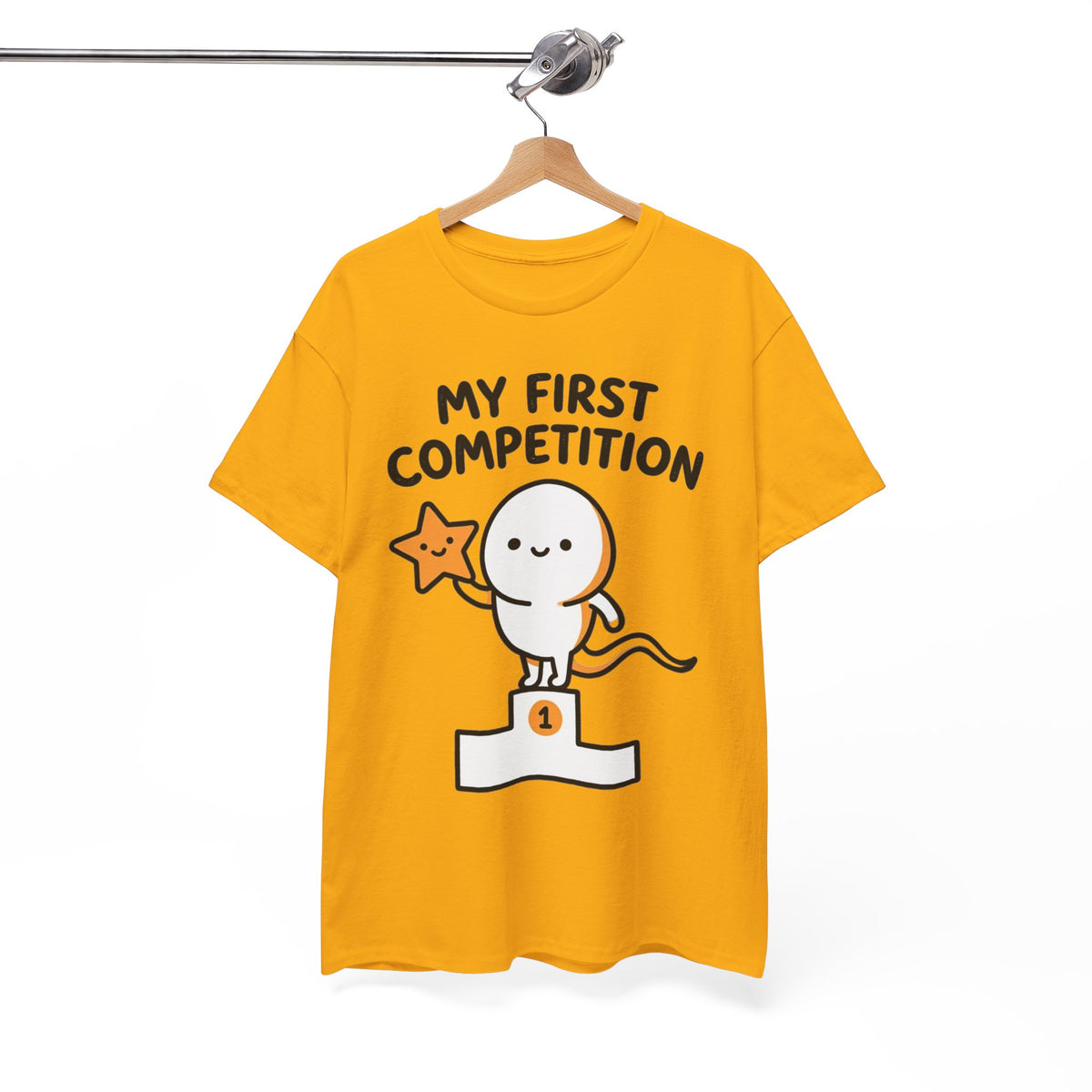My First Competition Kids T‑Shirt – Cute Champ Podium Design