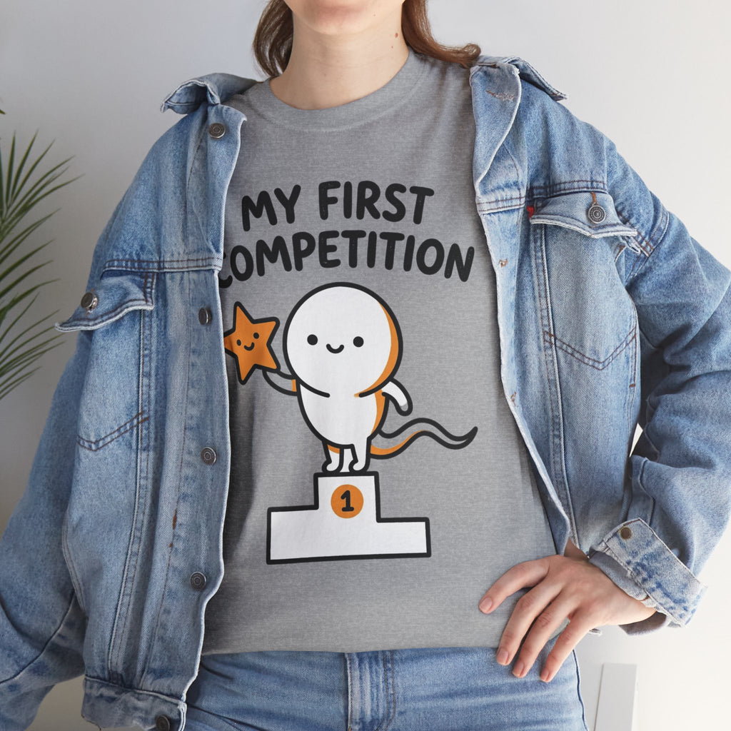 My First Competition Kids T‑Shirt – Cute Champ Podium Design