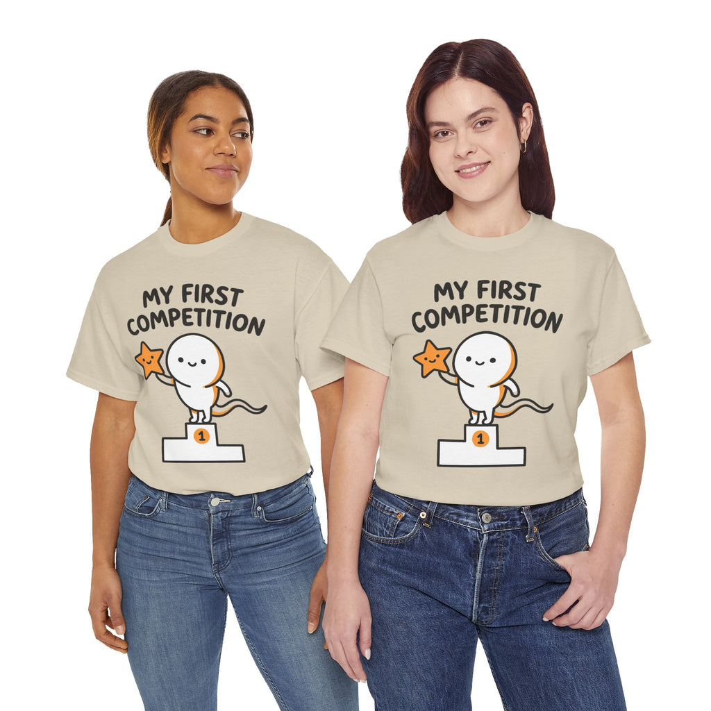 My First Competition Kids T‑Shirt – Cute Champ Podium Design