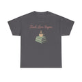Teacher Tee — "Teach, Love, Inspire" Book & Coffee Graphic T-Shirt