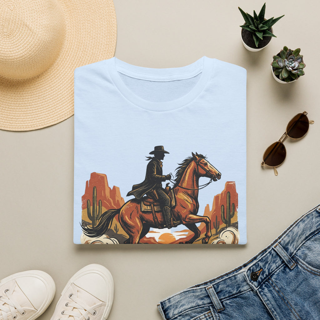 Wild Frontier Cowboy T-Shirt — Western Rider Graphic Tee