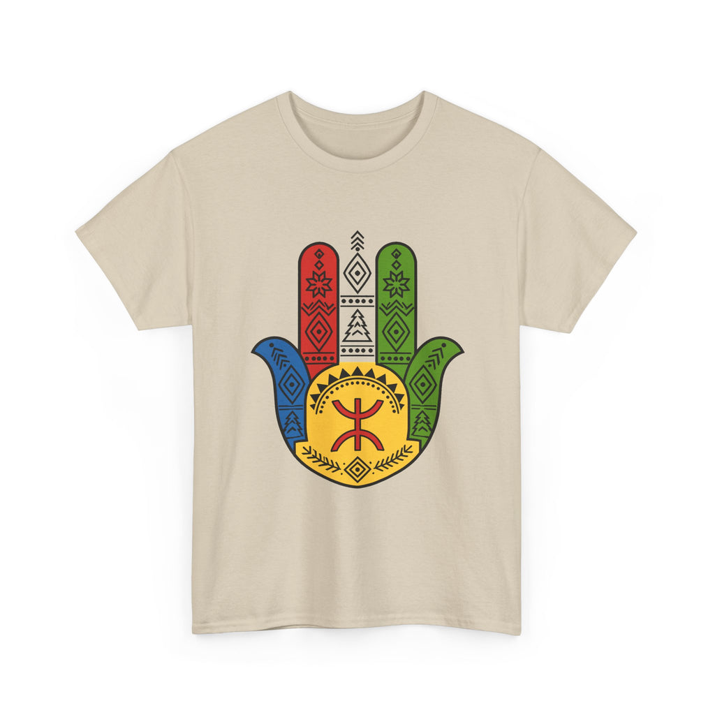 Hamsa Hand T-Shirt — Colorful Ethiopian Symbol Protection Tee