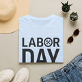 Labor Day Tools Graphic T-Shirt — Bold 'Labor Day' Text with Wrench & Hammer