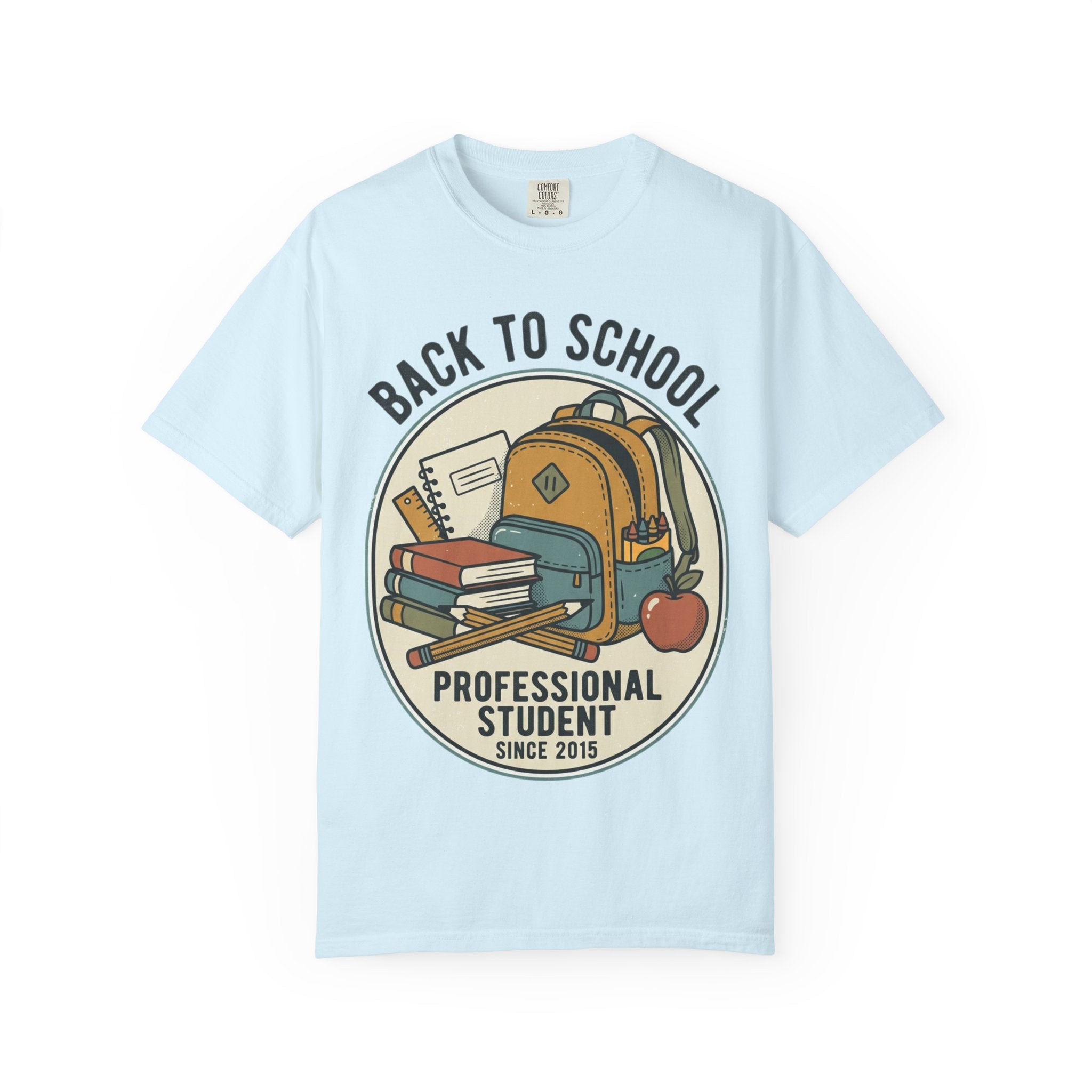 Back to School 'Professional Student' T-Shirt — Backpack & Books Graphic