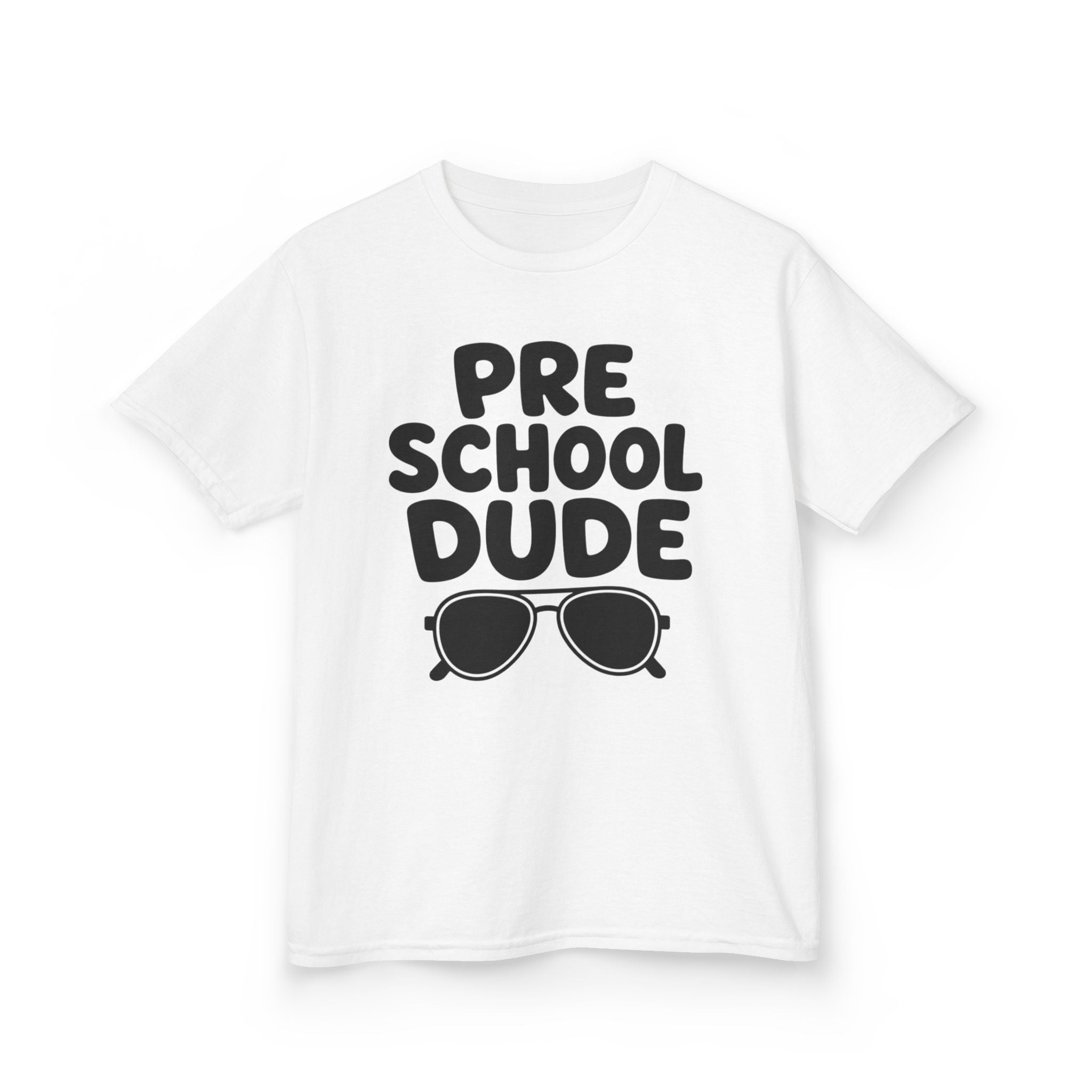 Preschool Dude Kids T‑Shirt — 'Preschool Dude' Sunglasses Graphic Tee for Boys