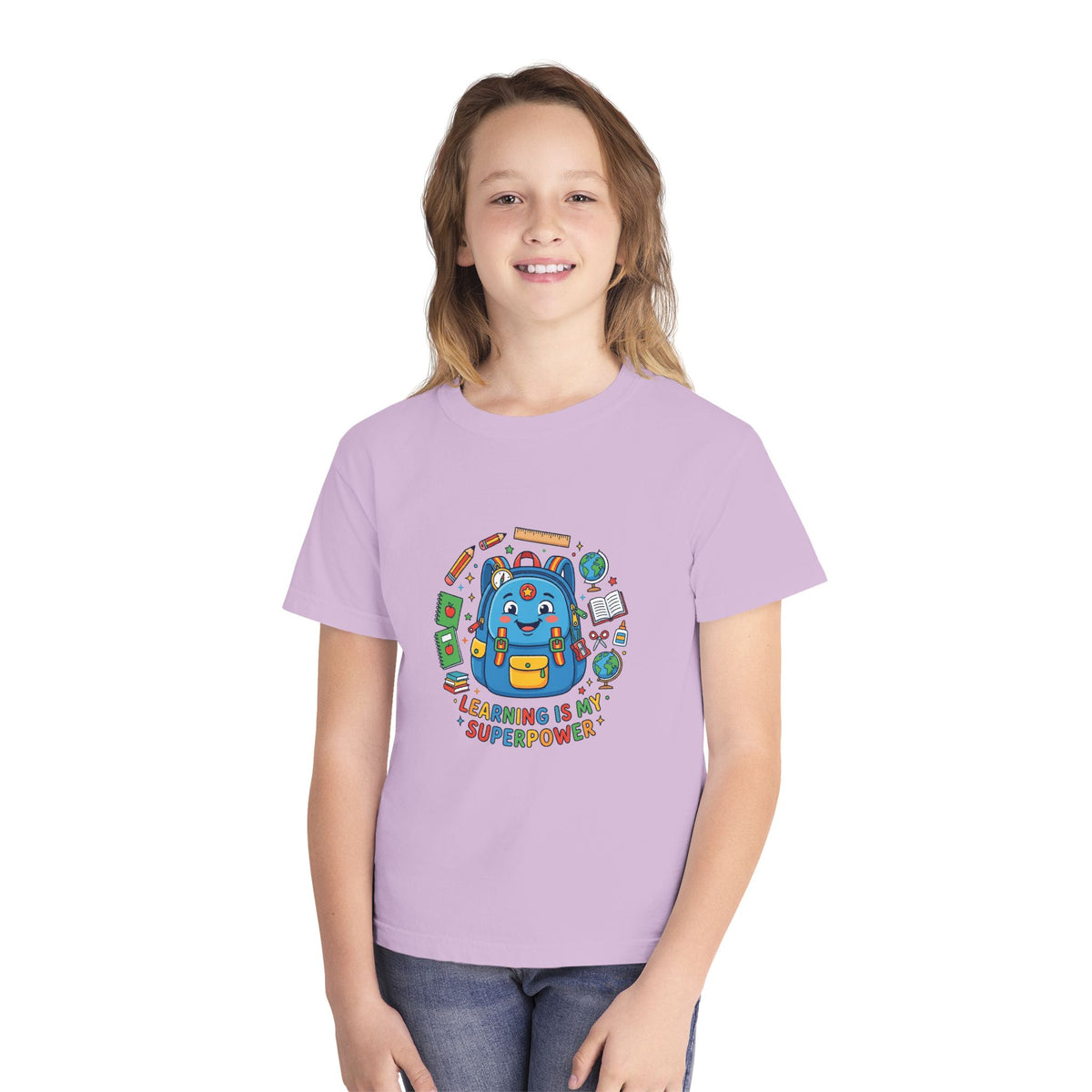 Learning Is My Superpower Kids Tee