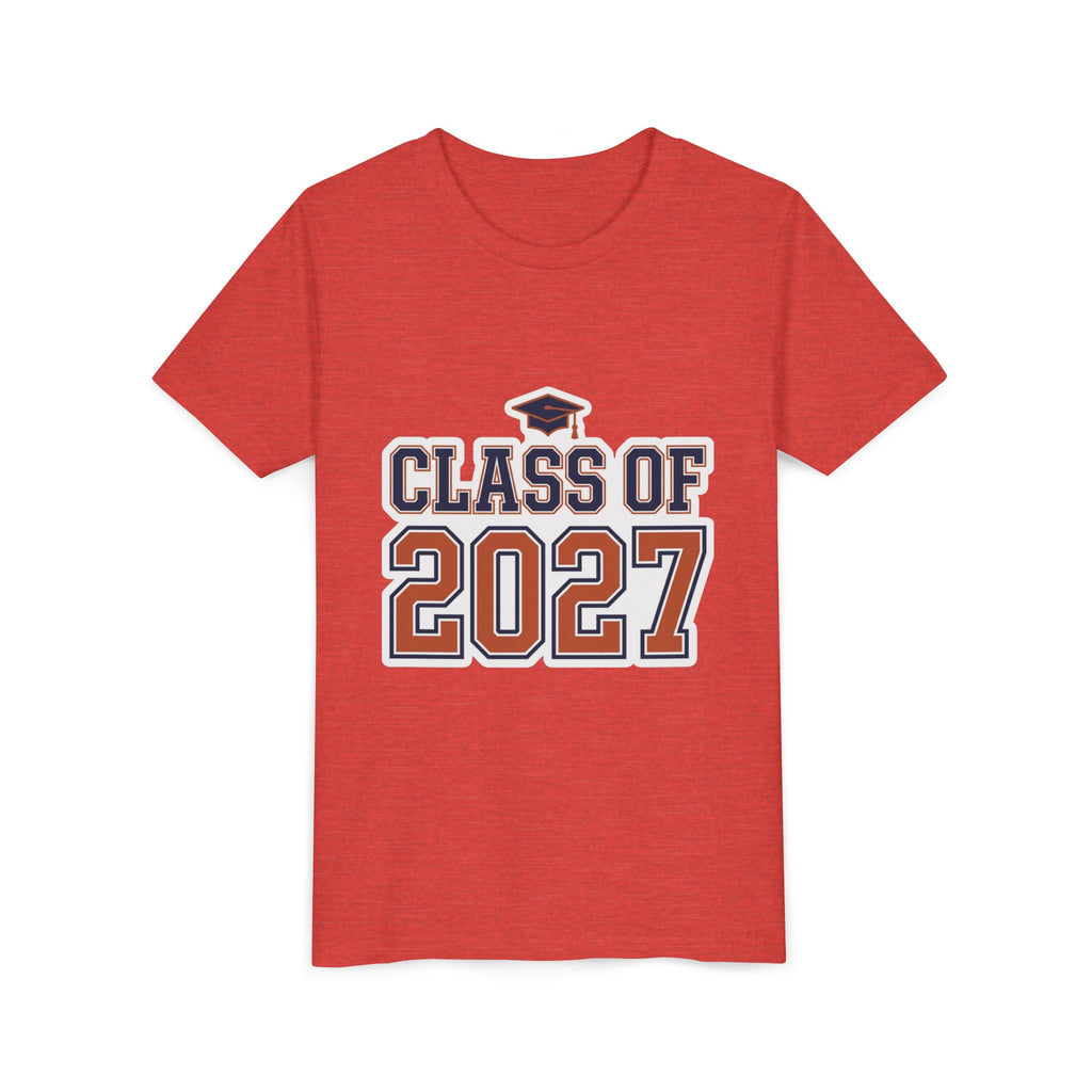 Class of 2027 Graduation Cap Kids Tee
