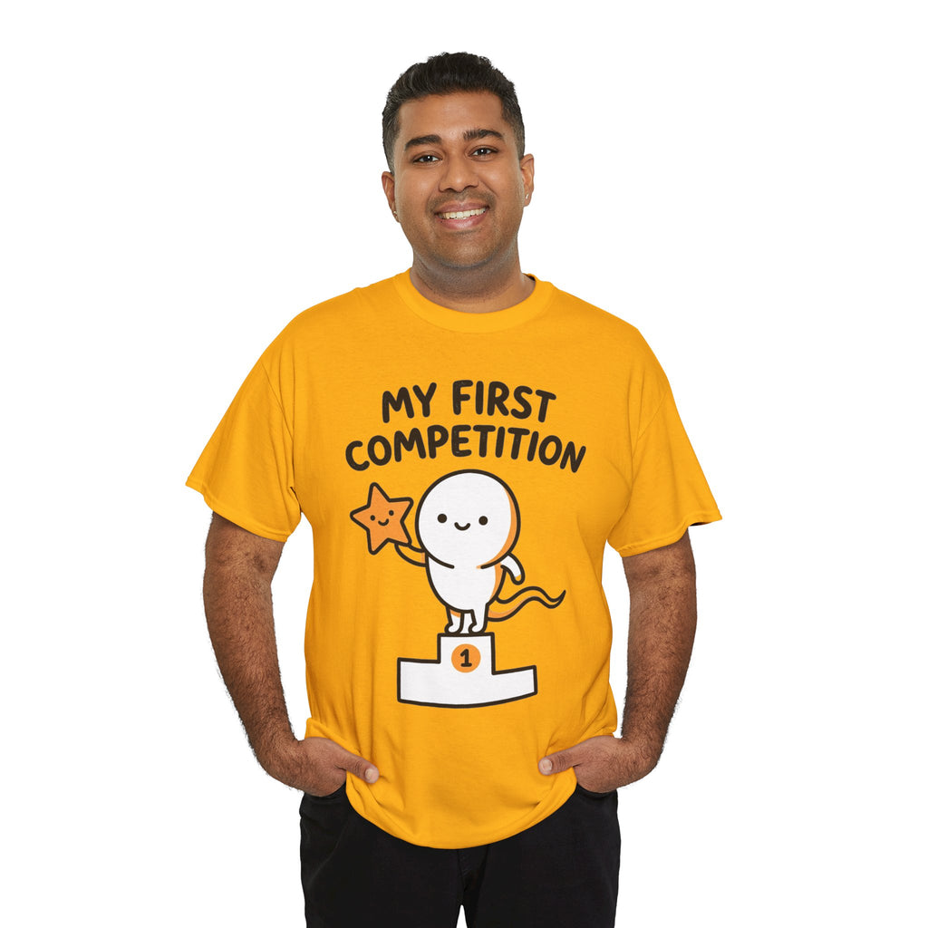 My First Competition Kids T‑Shirt – Cute Champ Podium Design