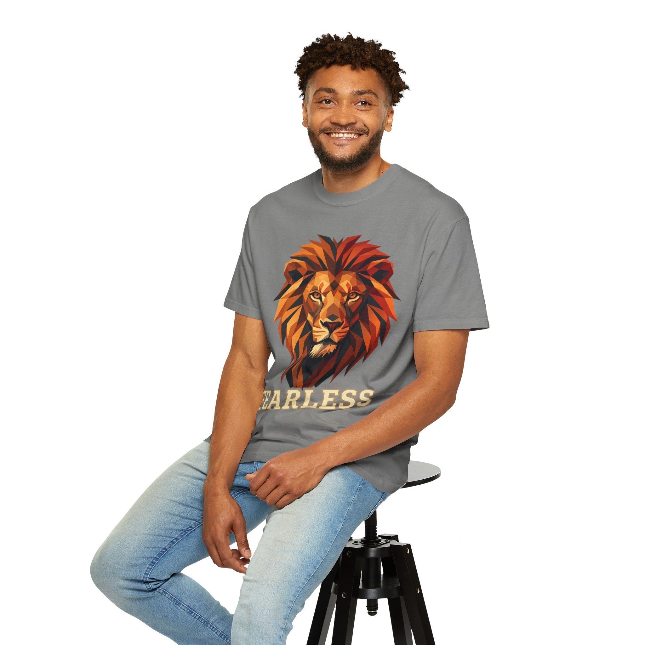 Fearless Lion T-Shirt — Bold Graphic Tee with Lion Head