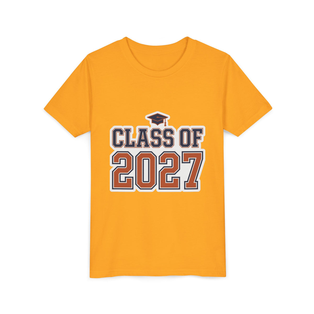Class of 2027 Graduation Cap Kids Tee