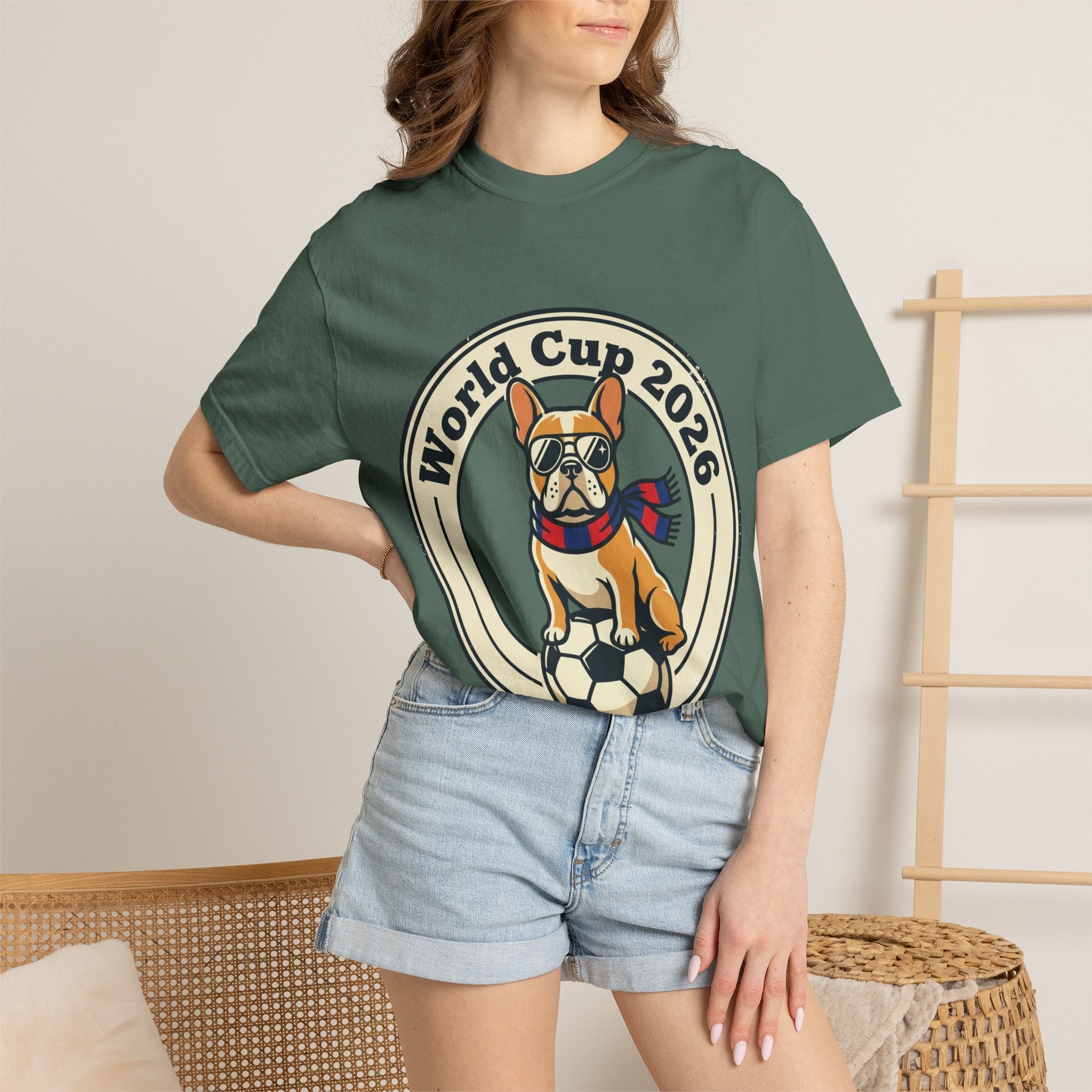 World Cup 2026 French Bulldog Soccer T-Shirt
