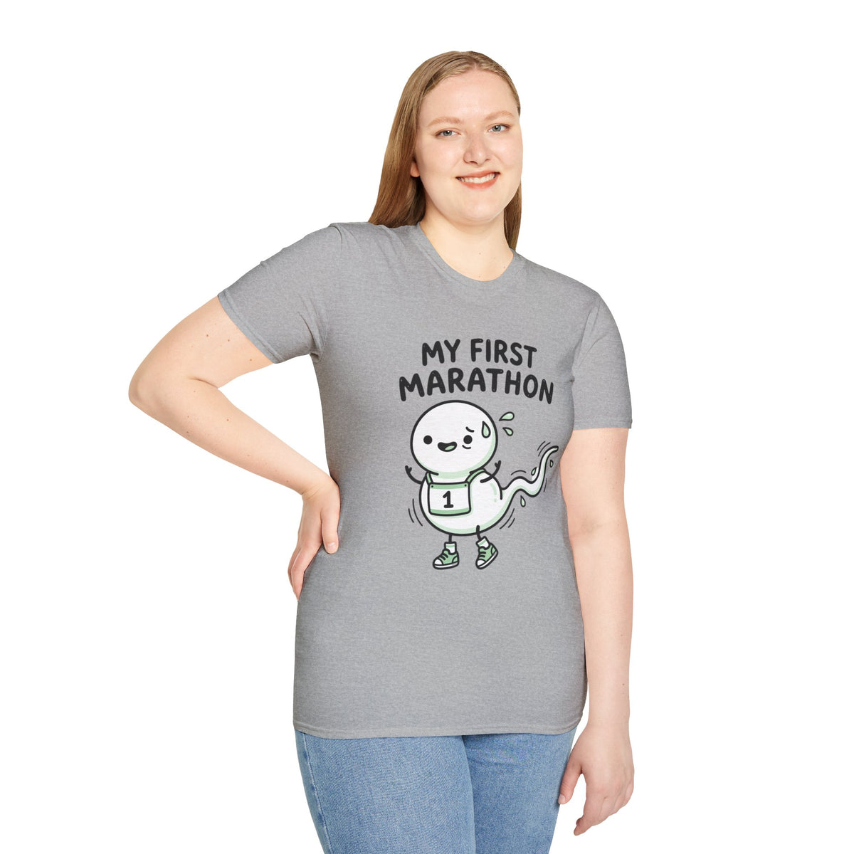 My First Marathon T-Shirt — Cute Beginner Runner Tee