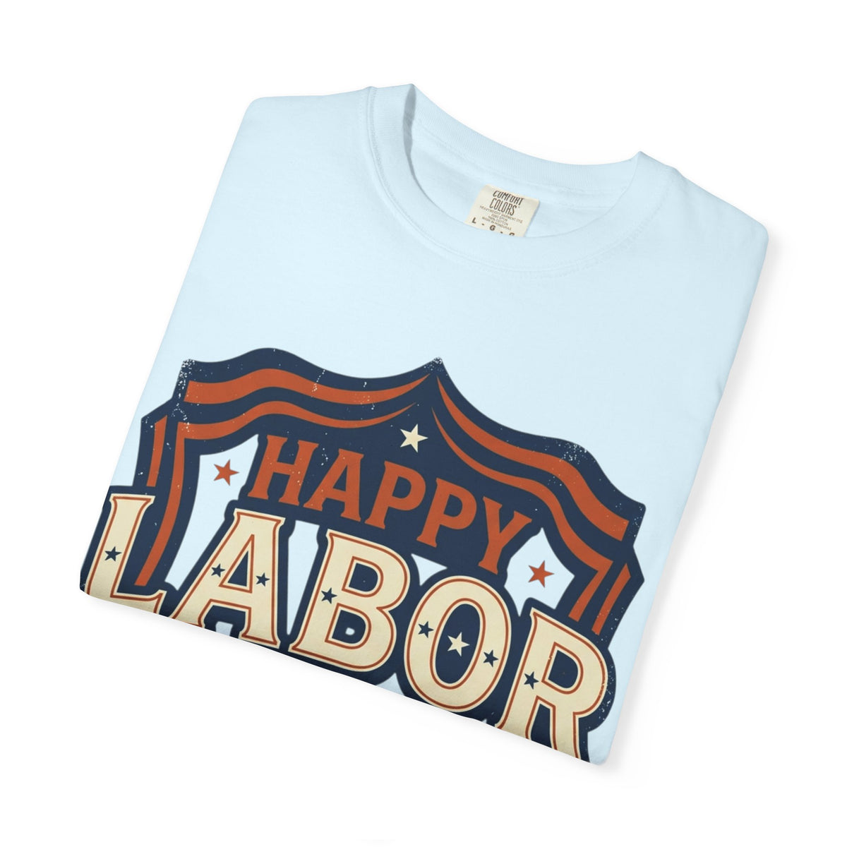 Happy Labor Day 'Celebrate & Honor' Shield Graphic T-Shirt