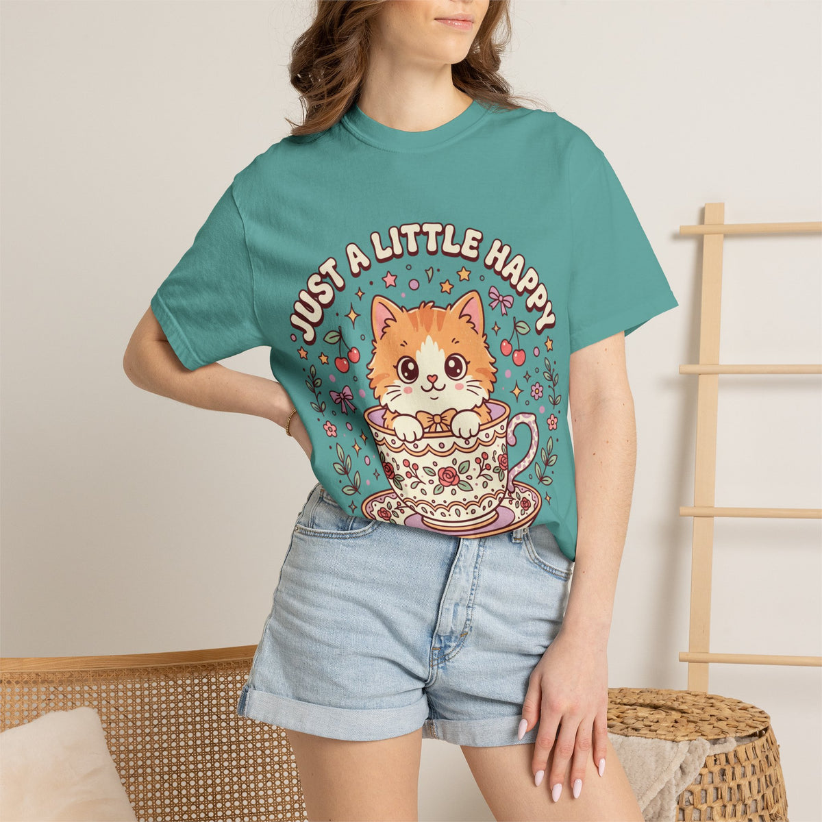 Just a Little Happy Kitty Tee