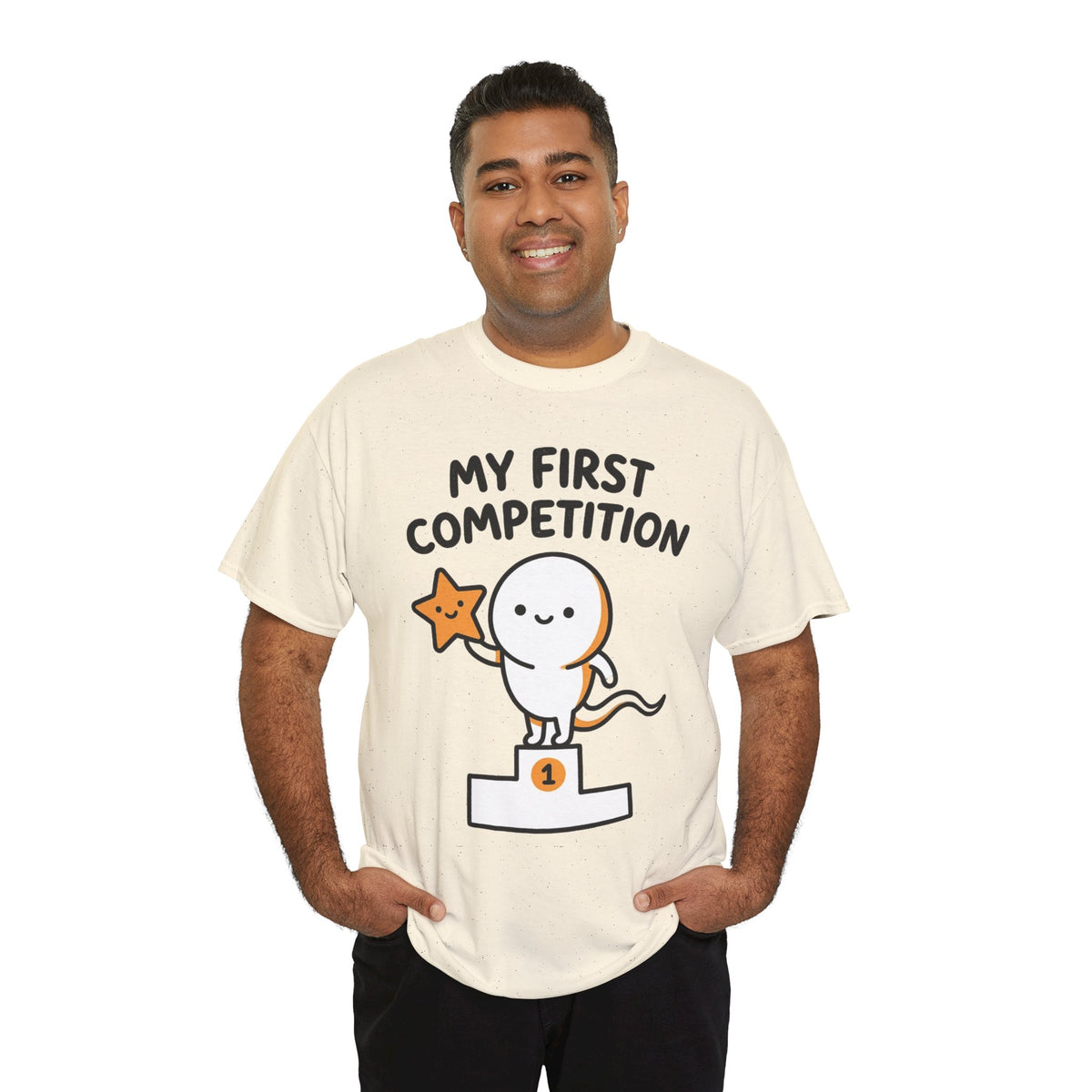 My First Competition Kids T‑Shirt – Cute Champ Podium Design