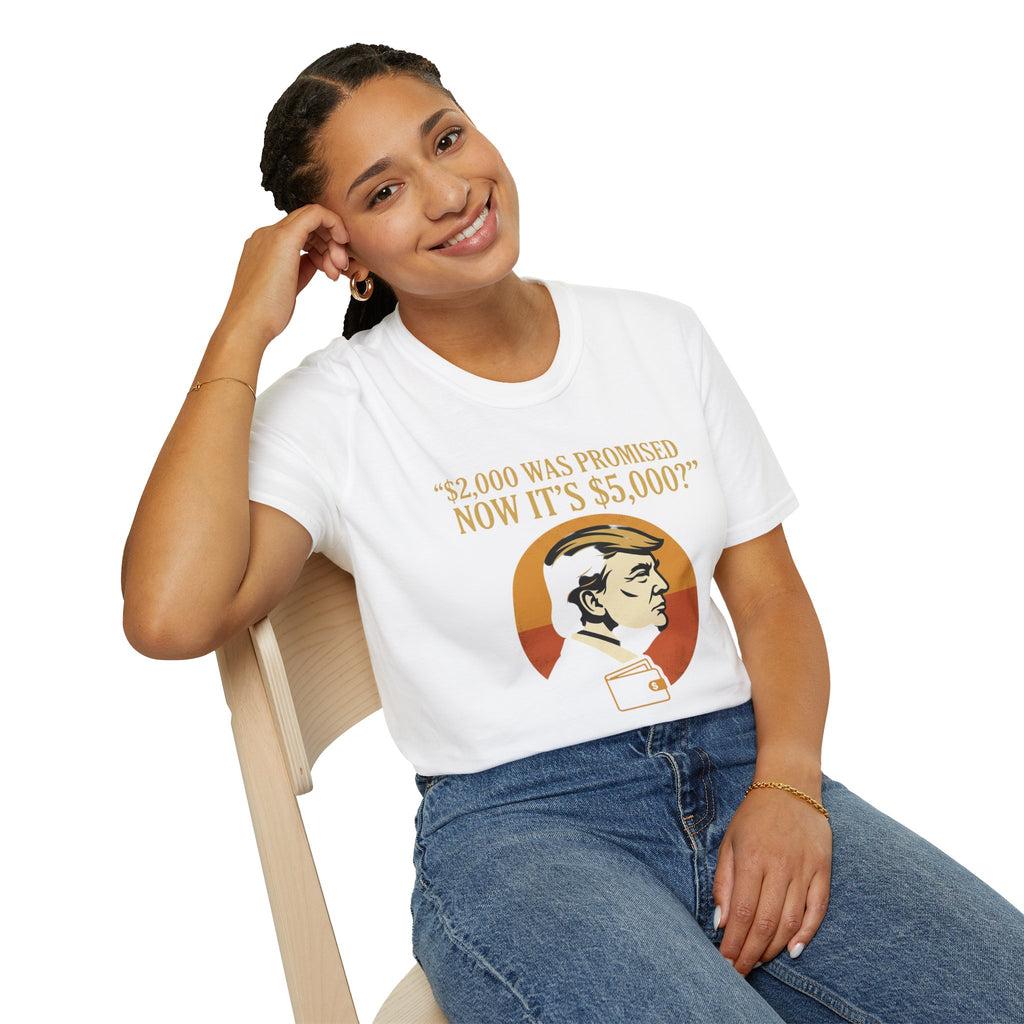 Trump 2,000 to 5,000 Retro Portrait T-Shirt