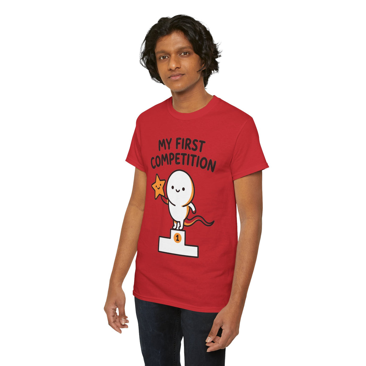 My First Competition Kids T‑Shirt – Cute Champ Podium Design