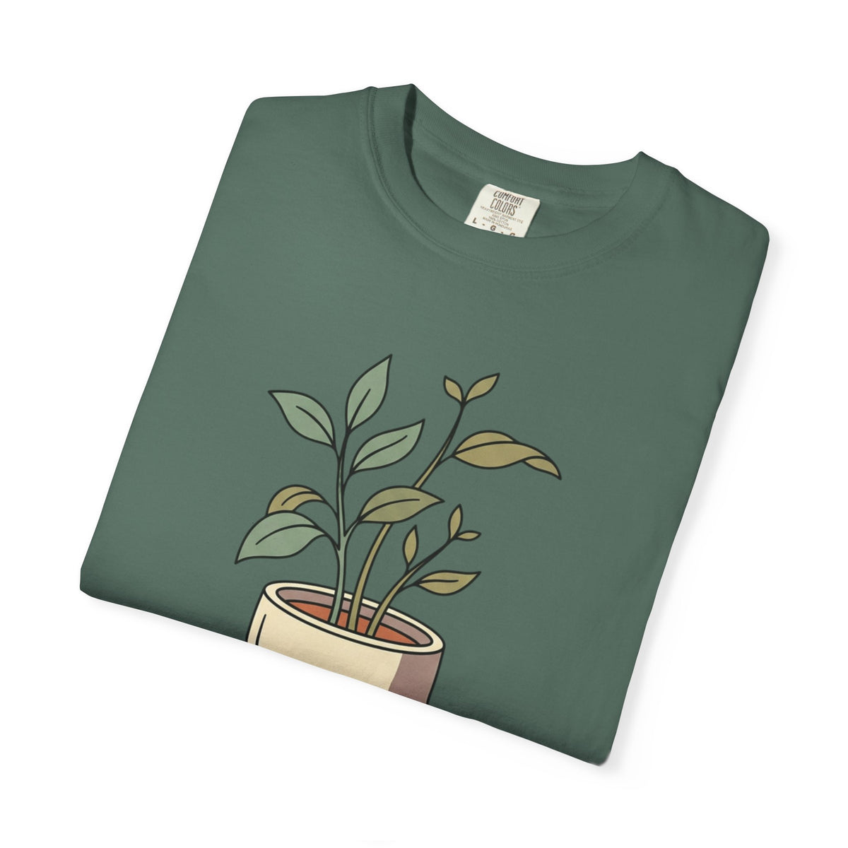Growing Through It Plant Tee — Self Growth Graphic T-Shirt