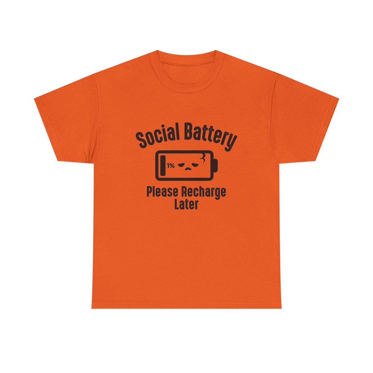 Social Battery Funny Introvert Tee